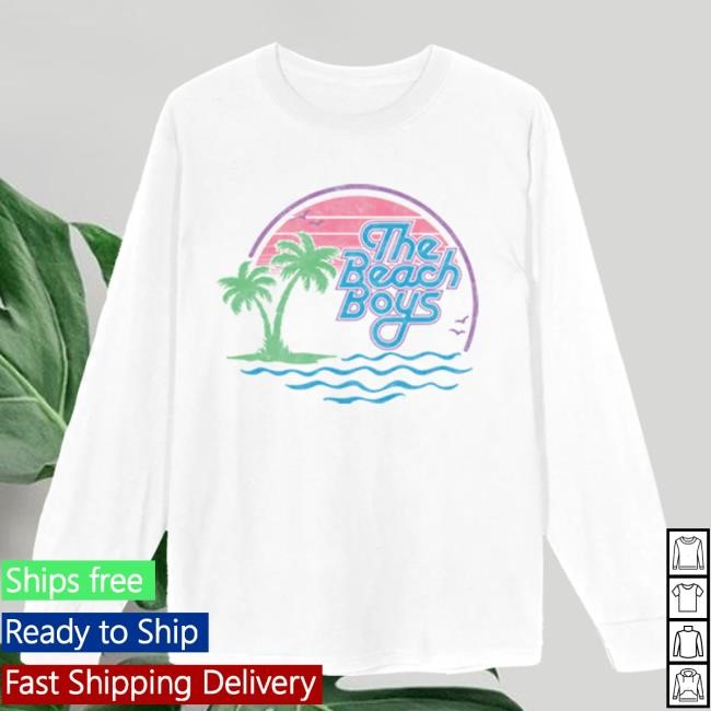 "The Beach Boys" Logo LS Tee - The Beach Boys Official Store